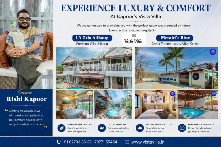Kapoor’s Vista Villla: A Premium Ultra Luxurious Private Villla Brand Near Mumbai