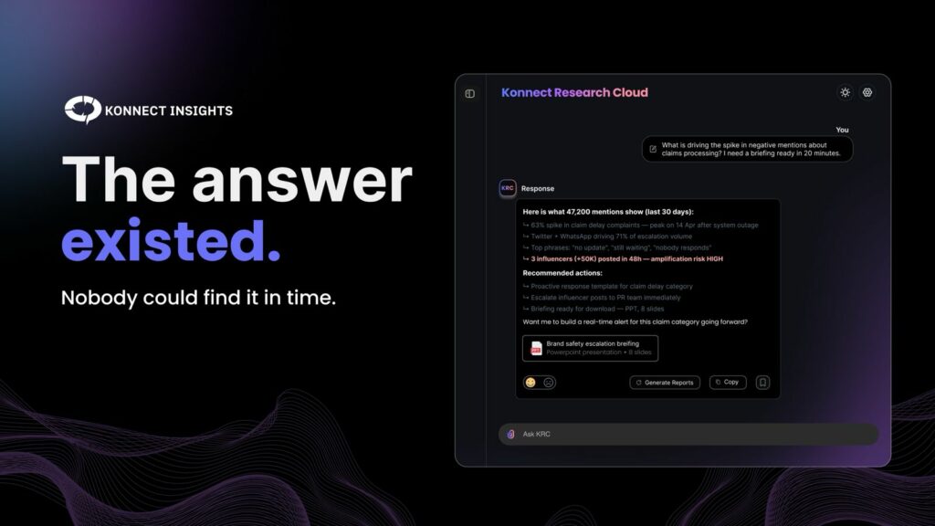 Konnect Insights Launches Konnect Research Cloud, Defining a New Category: The Front Office Operating System