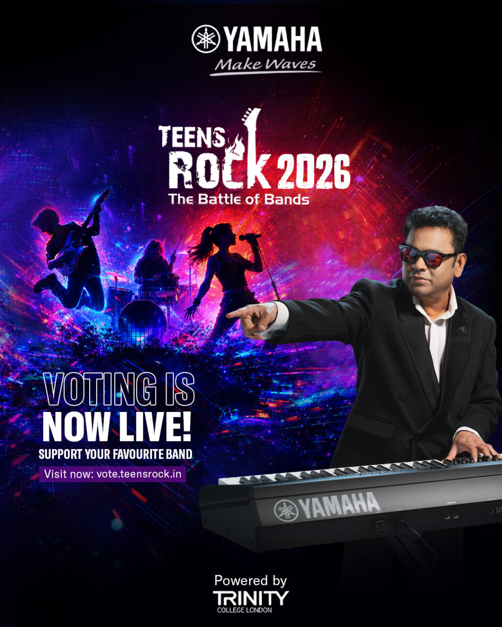 Yamaha Music India Reveals Top 20 Bands for the Second Round of Teens Rock – The Battle of Bands 2026; Public Voting Goes Live