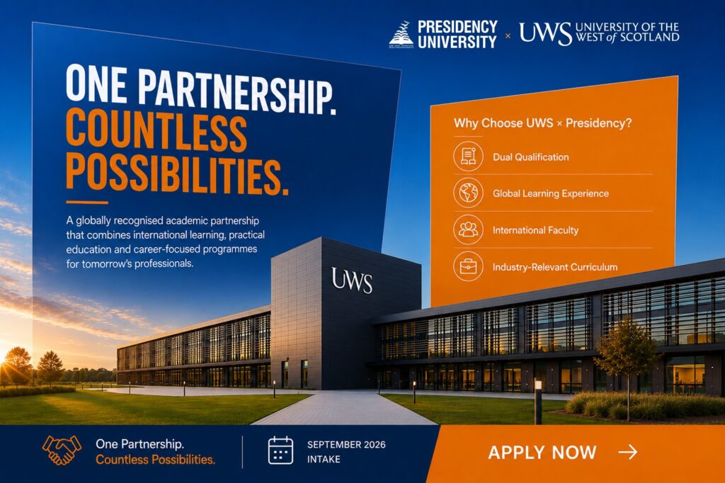Presidency University and University of the West of Scotland launch innovative postgraduate programmes in Bengaluru