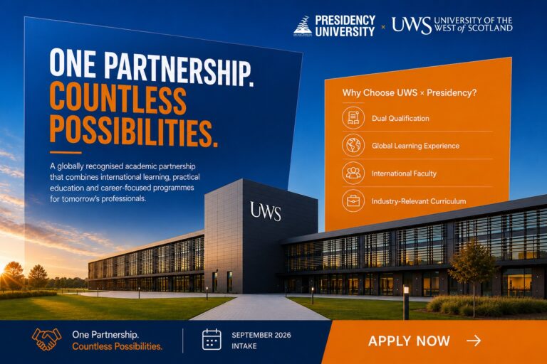 Presidency University and University of the West of Scotland launch innovative postgraduate programmes in Bengaluru