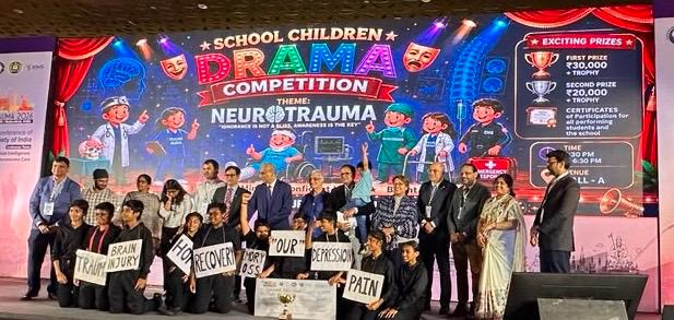 Team Neurotrauma Hyderabad Champions Road Safety Awareness Through Student-Led Live Dramas at 34th Annual Meeting