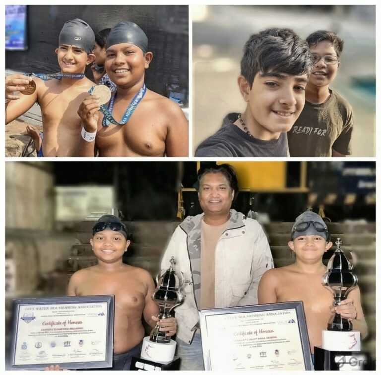Two Pune swimmers, 11 and 12, complete solo 12-km Elephanta–Gateway crossing