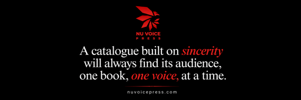 Nu Voice Press: Building a Catalogue Out of Difference
