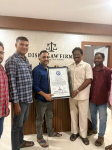 Advocate Nageshwar Rao Pujari Honoured by London Book of World Records as World’s First ‘Psylawgist