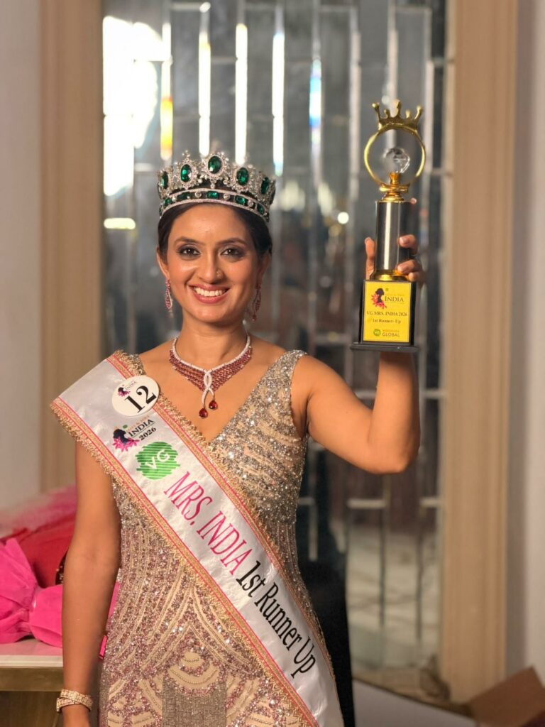 Visionara Global Crowns Vineeta Gupta as VG Mrs India 2026 1st Runner-Up and VG Haryana Queen 2026