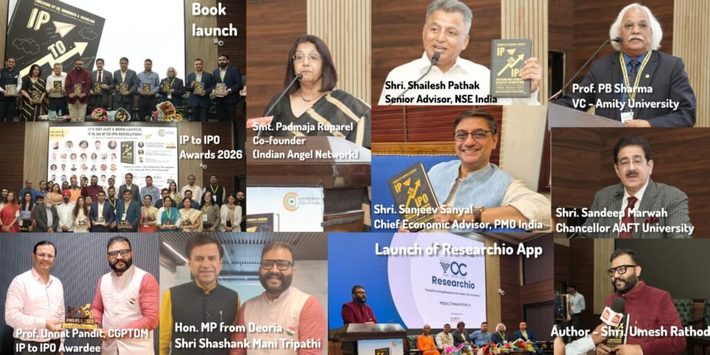 IP to IPO Book launch & Awards 2026 celebrates India’s Journey from Intellectual Property to Enterprise for Viksit Bharat 2047