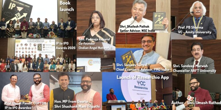IP to IPO Book launch & Awards 2026 celebrates India’s Journey from Intellectual Property to Enterprise for Viksit Bharat 2047