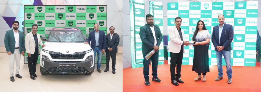 PPS Škoda celebrates Onam with delivery of 150 vehicles in Kerala; Unveils new Škoda Kylaq Sportline model