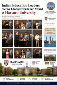 INDIAN EDUCATION LEADERS RECEIVED GLOBAL EXCELLENCE AWARD AT HARVARD UNIVERSITY, USA