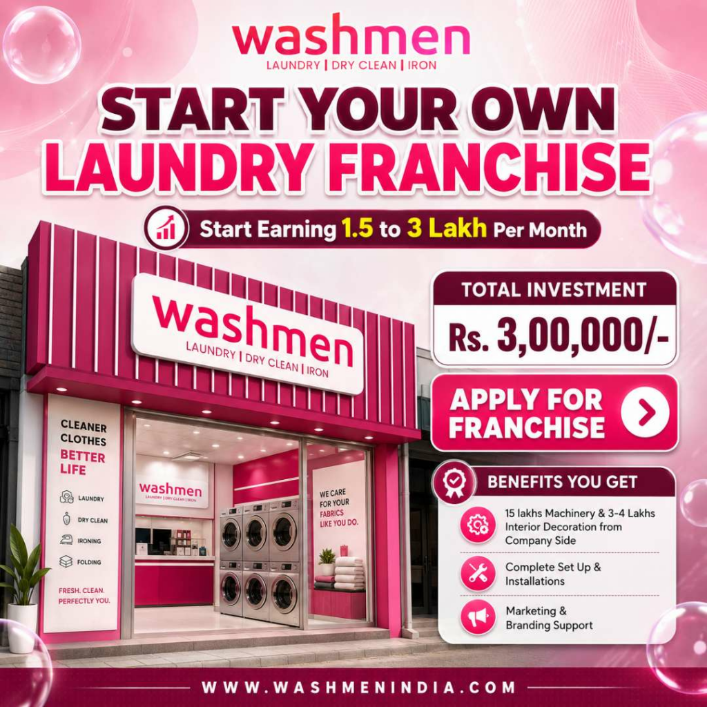 Washmen Expands Its Franchise Vision as India’s Organised Laundry Industry Enters a New Growth Phase