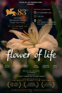 Indian Panorama International Film Festival showcasing Flower of Life by V. R. Bhagat at 83rd Venice International Film Festival