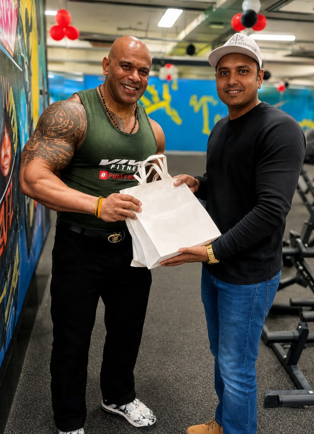 Indian Rock Dipak Nanda and Multi-Sport Personality Aman Rathod Meet at Fitness Event