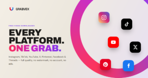 Grabvex Free Video Downloader: Best for 9 Platforms
