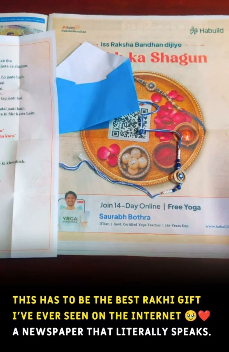 What If Your Newspaper Spoke Back? Habuild’s Raksha Bandhan Idea Does Just That