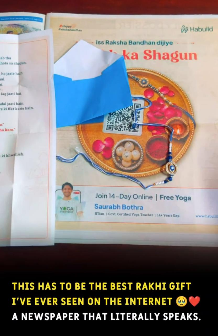A newspaper that talks back: Habuild’s Raksha Bandhan idea is going viral