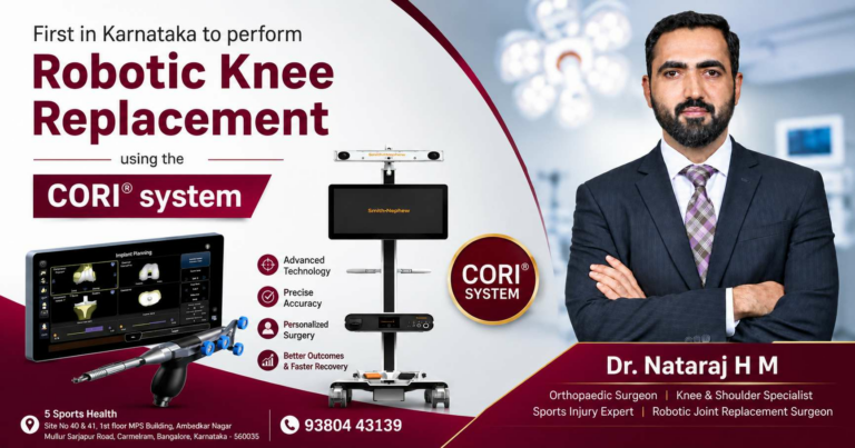 Meet Dr. Nataraj H M — Bangalore’s Robotic Knee Replacement & Sports Injury Specialist on Sarjapur Road