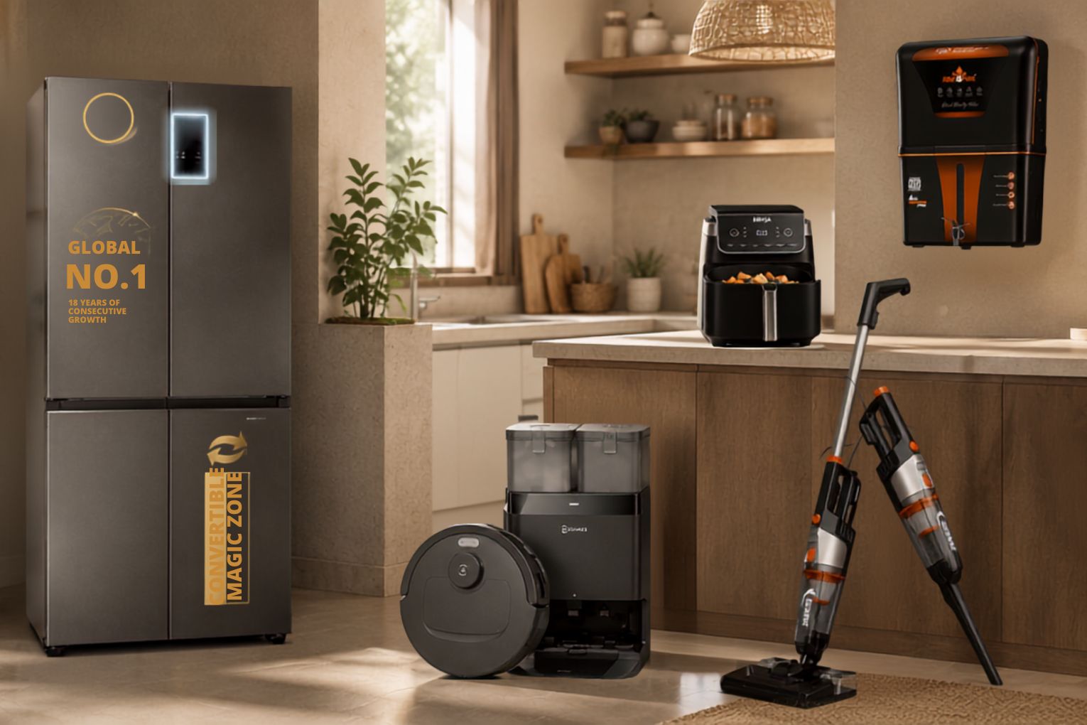 Smart home cleaning appliances