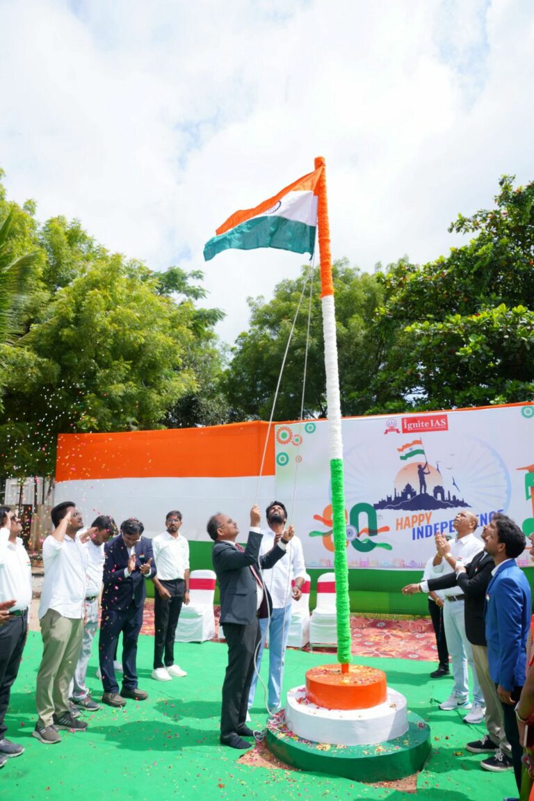 Ignite IAS Celebrates Independence Day and Freshers’ Day, Blending Patriotism with a Vision for Future Leaders
