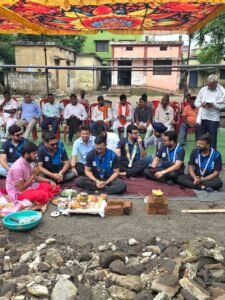 RAIPUR UNITED ROUND TABLE 344 LAUNCHES FTE PROJECT AT SARORA GOVERNMENT SCHOOL; BHUMI POOJAN HELD FOR FOUR NEW CLASSROOMS AND THREE TOILET BLOCKS