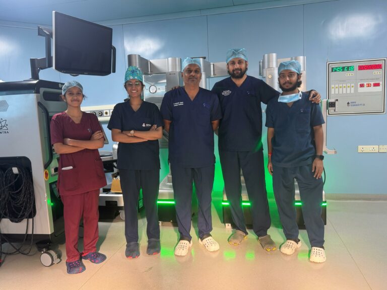 Kidney Tumour Surgery performed at Amor Hospitals using ‘Make in India’ SSI Mantra Robotic System