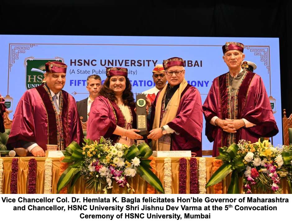 “Dikshant Is Not Shikshant”: Governor Shri Jishnu Dev Varma Redefines Graduation at HSNC University’s 5th Convocation Ceremony