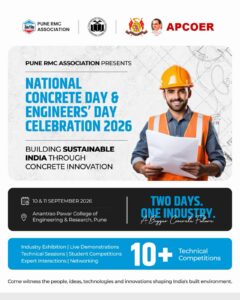 National Concrete Day & Engineers’ Day Celebration 2026 to bring together 3,000+ engineering students and industry professionals in Pune
