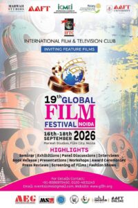 19th Global Film Festival Noida 2026 to Open on September 16 at Noida Film City