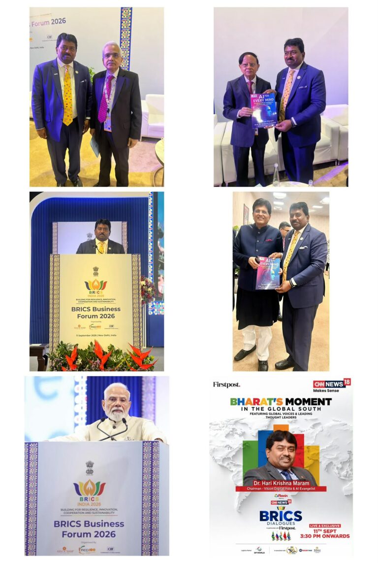 Dr. Hari Krishna Maram at the 18th BRICS Leaders’ Summit, New Delhi