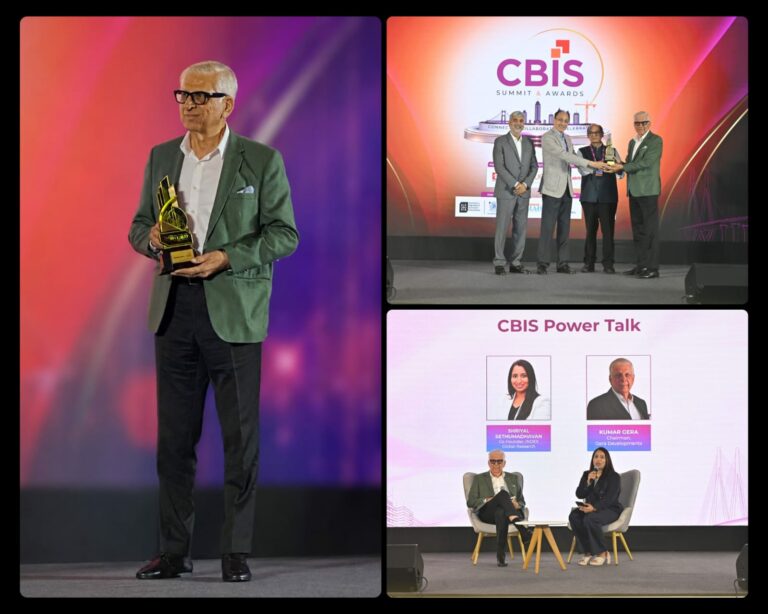 Kumar Gera, Chairman of Gera Developments Honoured with Lifetime Achievement Award at CBIS Summit & Awards 2026