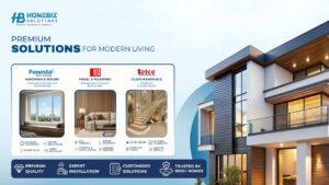 Transform Your Living Spaces: Why Homebiz Solutions is Kerala’s Premier Choice for Modern Aluminium/Upvc Windows, Doors, Glass handrails and Luxury Interiors