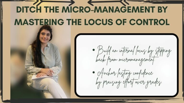 DITCH THE MICRO-MANAGEMENT BY MASTERING THE LOCUS OF CONTROL | BY KARISHMA