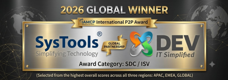 SysTools and DEV IT Crowned Global Winners of the 2026 IAMCP P2P Awards