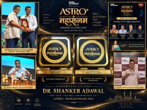 Dr Shanker Adawal conferred Jyotish Shiromani, Jyotish Lok Prabhav Shiromani honours