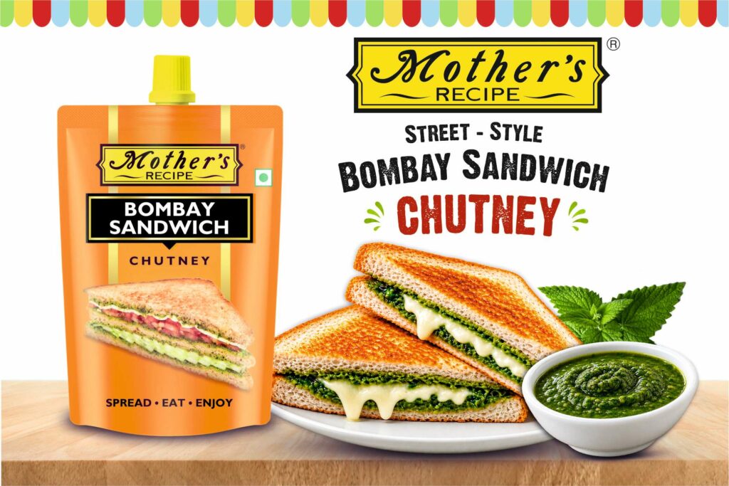 Mother’s Recipe Brings the Iconic Taste of Mumbai Home, with Its New Bombay Sandwich Chutney.