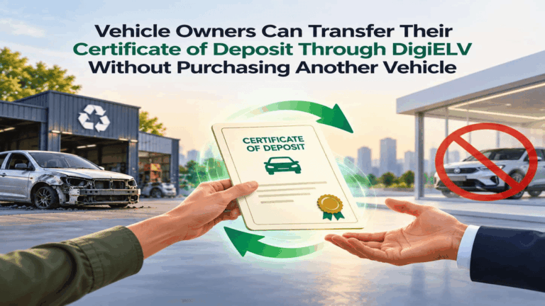 Vehicle Owners Can Transfer Their Certificate of Deposit Without Buying a New Car Through DigiELV