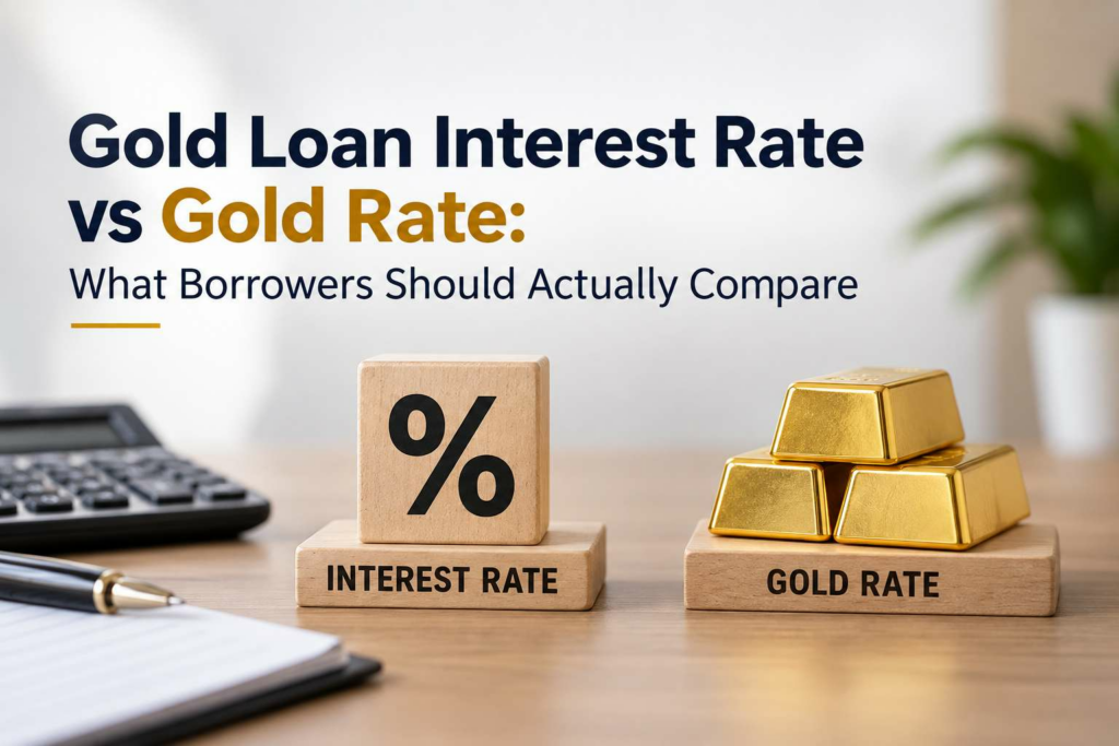 Gold Loan Interest Rate vs Gold Rate: What Borrowers Should Actually Compare
