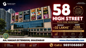Food, Fun & Investment Under One Roof: Charms 58 High Street Brings a New Commercial Opportunity to Raj Nagar Extension
