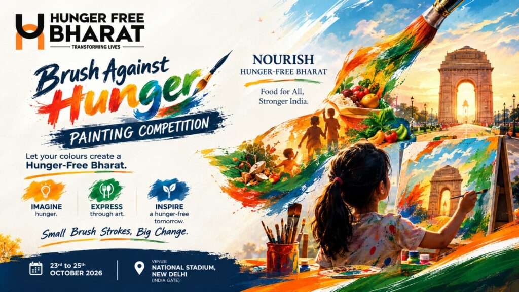 Hunger Free Bharat and Times NIE Join Hands for “Brush Against Hunger” Campaign