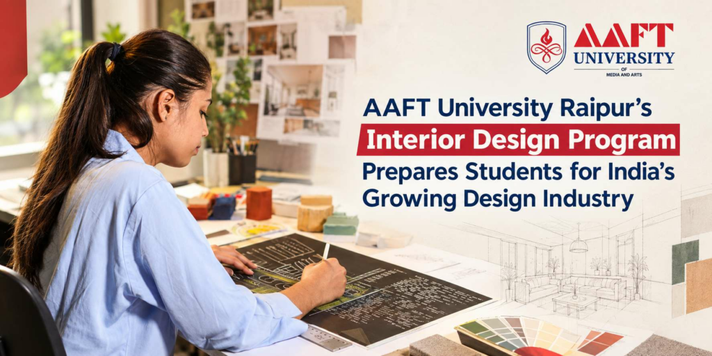 AAFT University Raipur’s Interior Design Program Prepares Students for India’s Growing Design Industry