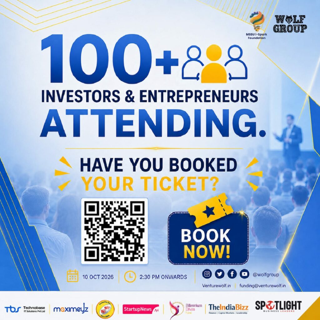 Wolf Club Investors & Entrepreneurs Meetup is back again. Do not miss this one if you are a startup or MSME looking to raise funds or grow your business.