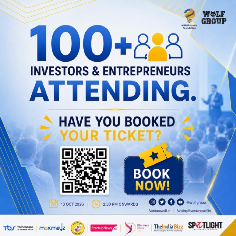 Wolf Club Investors & Entrepreneurs Meetup is back again. Do not miss this one if you are a startup or MSME looking to raise funds or grow your business.