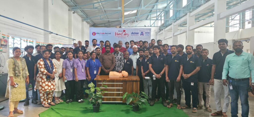Amor Hospitals Marks World Heart Day With Health Awareness Camp At LiftsTrade