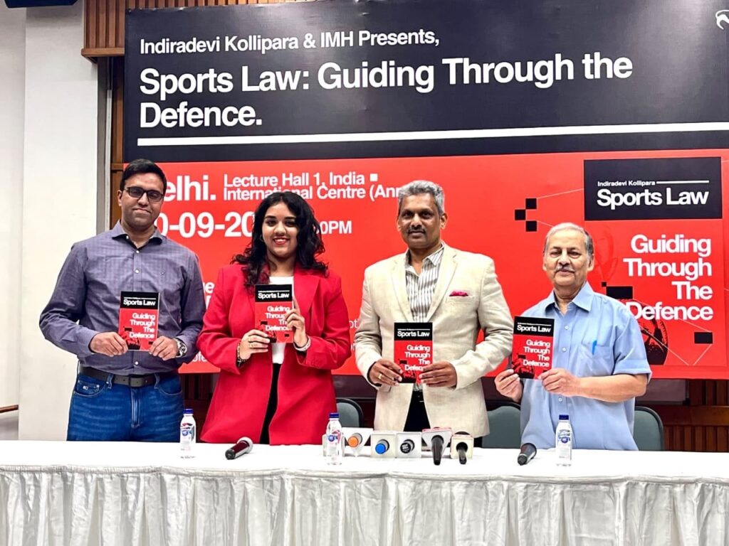 ‘Sports Law: Guiding Through the Defence’ Unveiled at India International Centre in New Delhi – Indiradevi kollipara