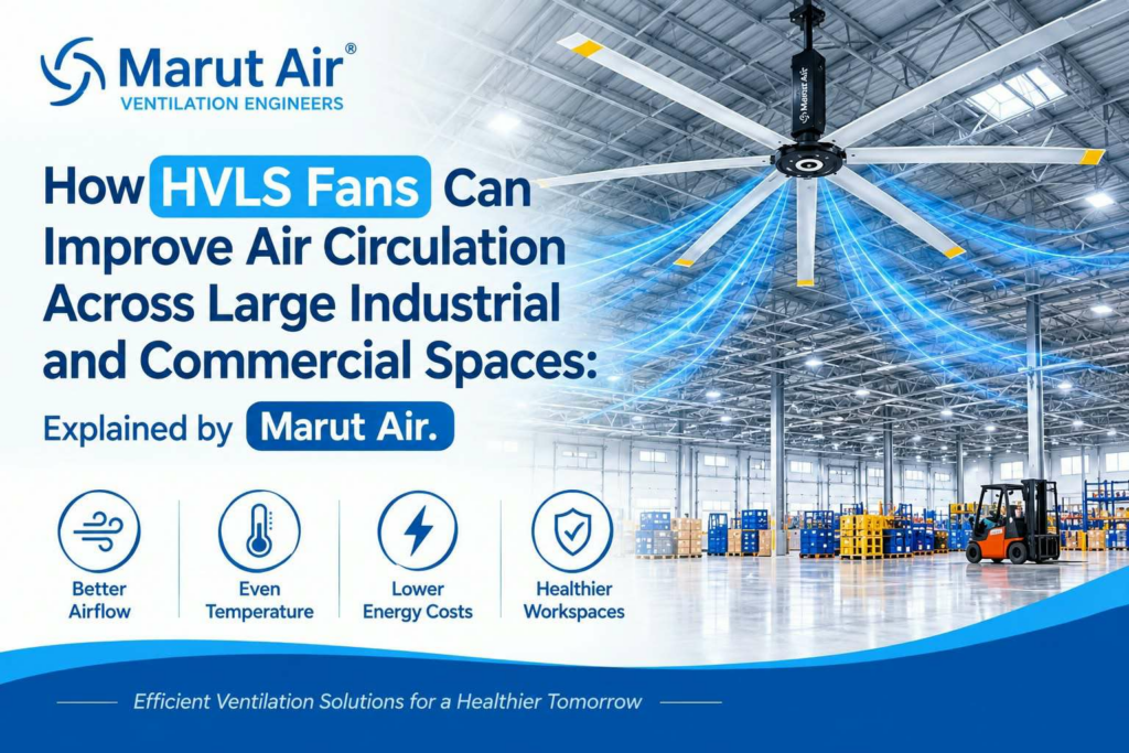 How HVLS Fans Can Improve Air Circulation Across Large Industrial and Commercial Spaces: Explained by Marut Air