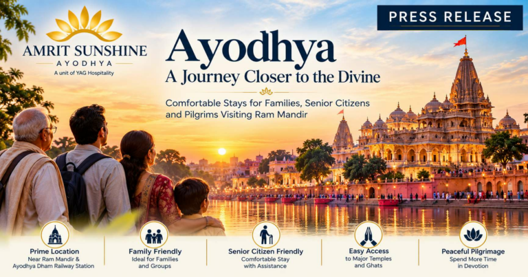 Amrit Sunshine Opens in Ayodhya with Focus on Family and Senior-Citizen Pilgrims