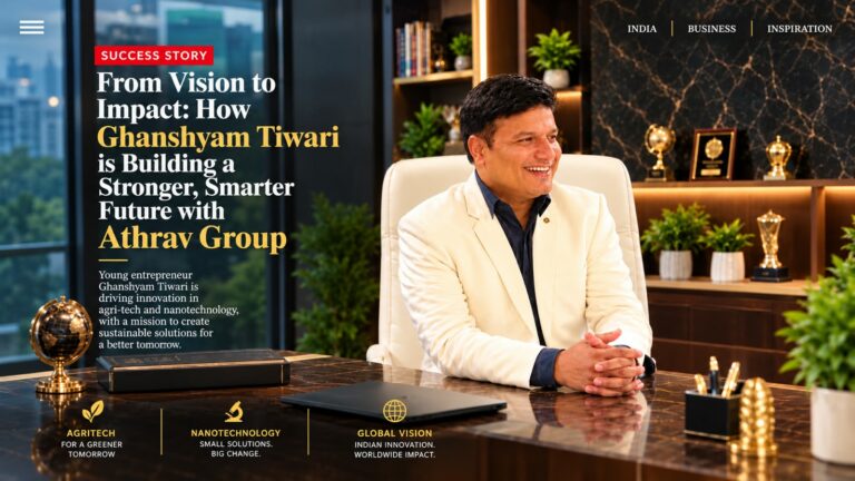 From Farm Inputs to an International Agriculture Network: How Young Entrepreneur Ghanshyam Tewari Is shaping Athrav Agricure-Flagship of Atharv Group