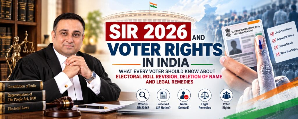 SIR 2026 and Voter Rights in India: What Every Voter Should Know About Electoral Roll Revision, Deletion of Name and Legal Remedies
