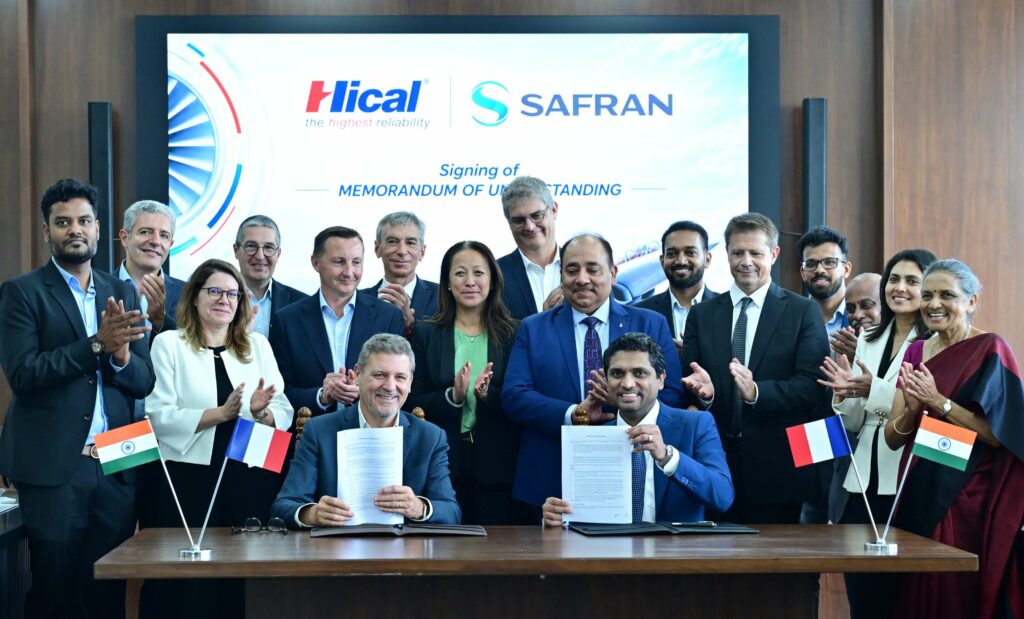 Hical Technologies Signs MoU with Safran Aerosystems to Explore the creation of a Joint Venture for manufacturing of Complex Rafale Systems in India