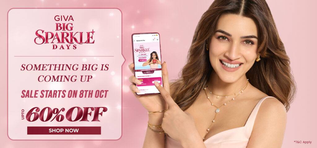 GIVA Brings the Best Price of the Year with ‘Big Sparkle Days’, Offering Up to 60% OFF